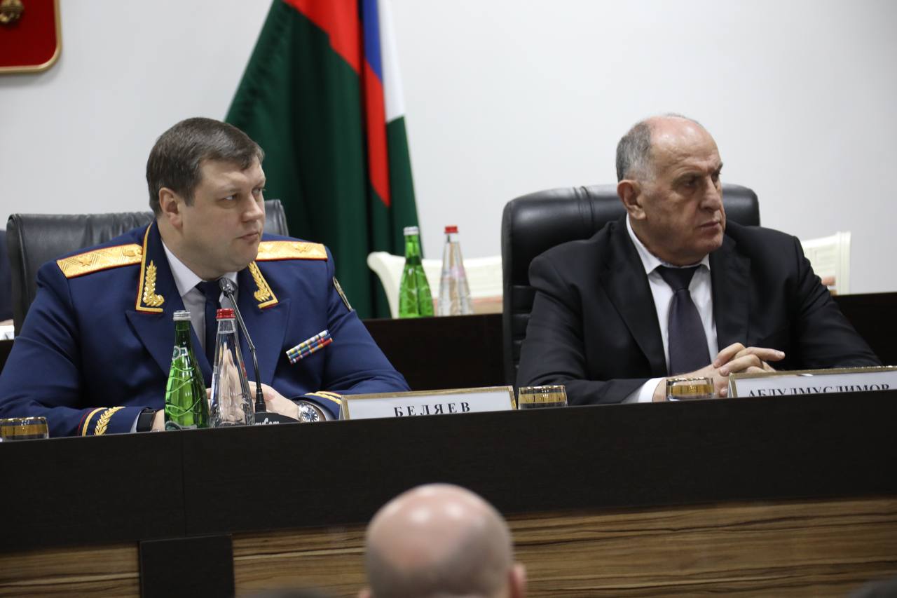 Абдулмуслим Абдулмуслимов принял участие в заседании коллегии следственного управления СК России по Республике Дагестан