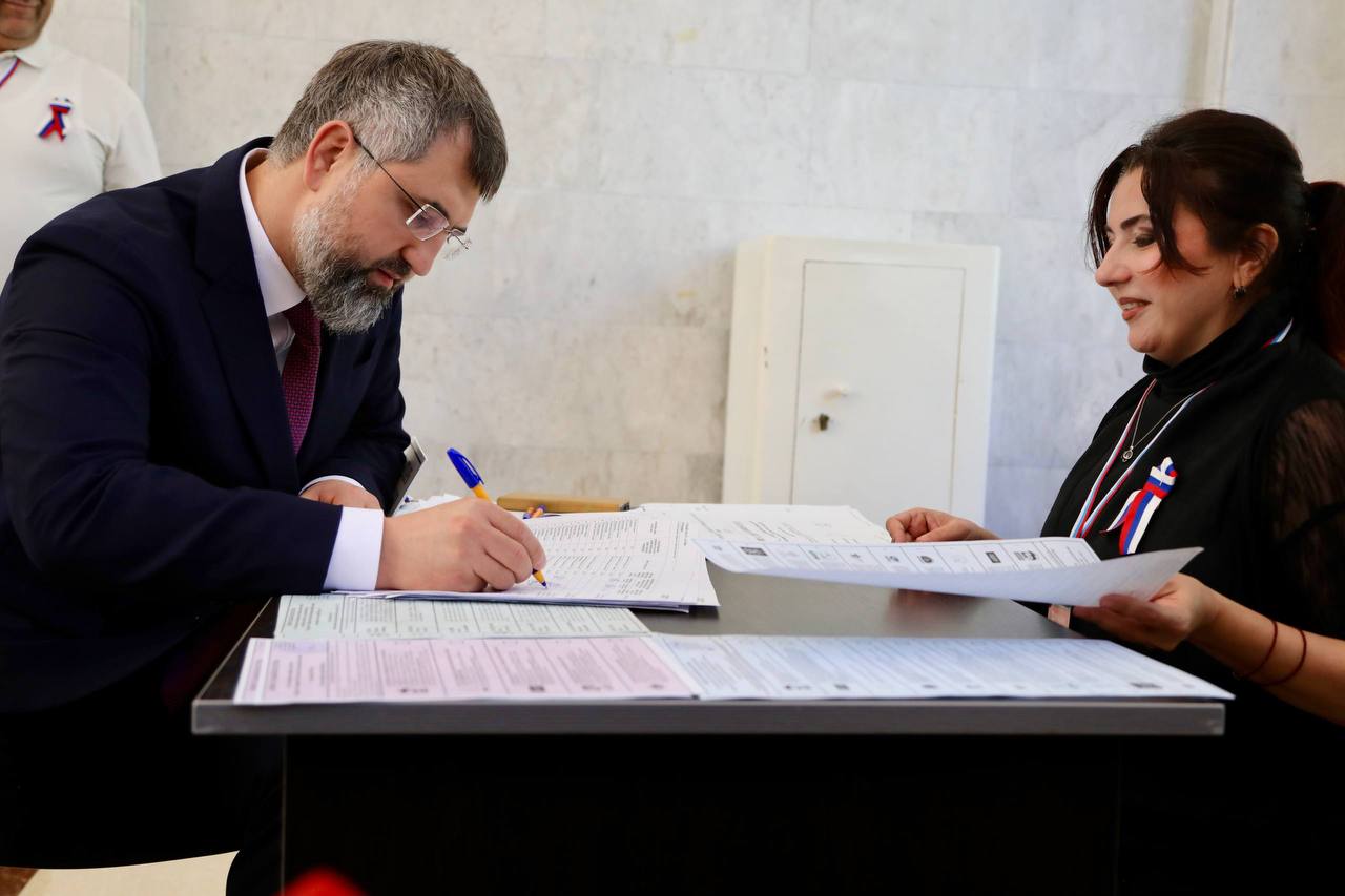 Магомед Рамазанов проголосовал на выборах