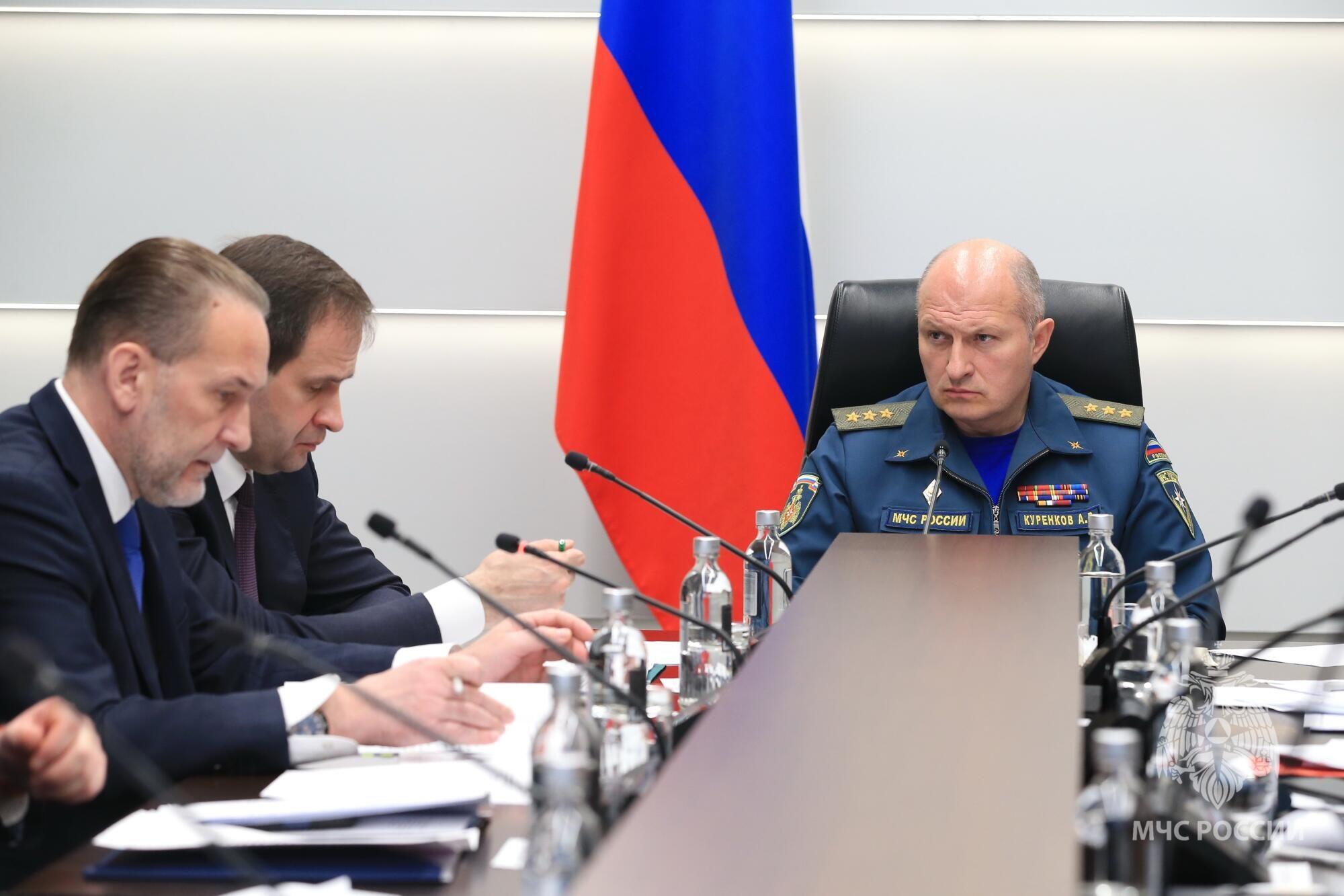 Глава МЧС России провел заседание правкомиссии по ликвидации последствий паводков в Дагестане