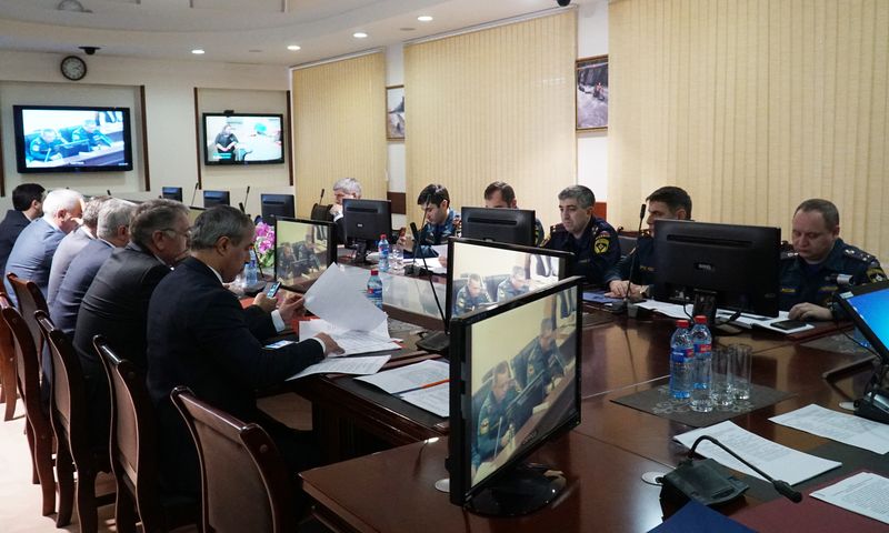 Рамазан Джафаров принял участие в заседании комиссии по предупреждению и ликвидации ЧС и обеспечению пожарной безопасности СКФО