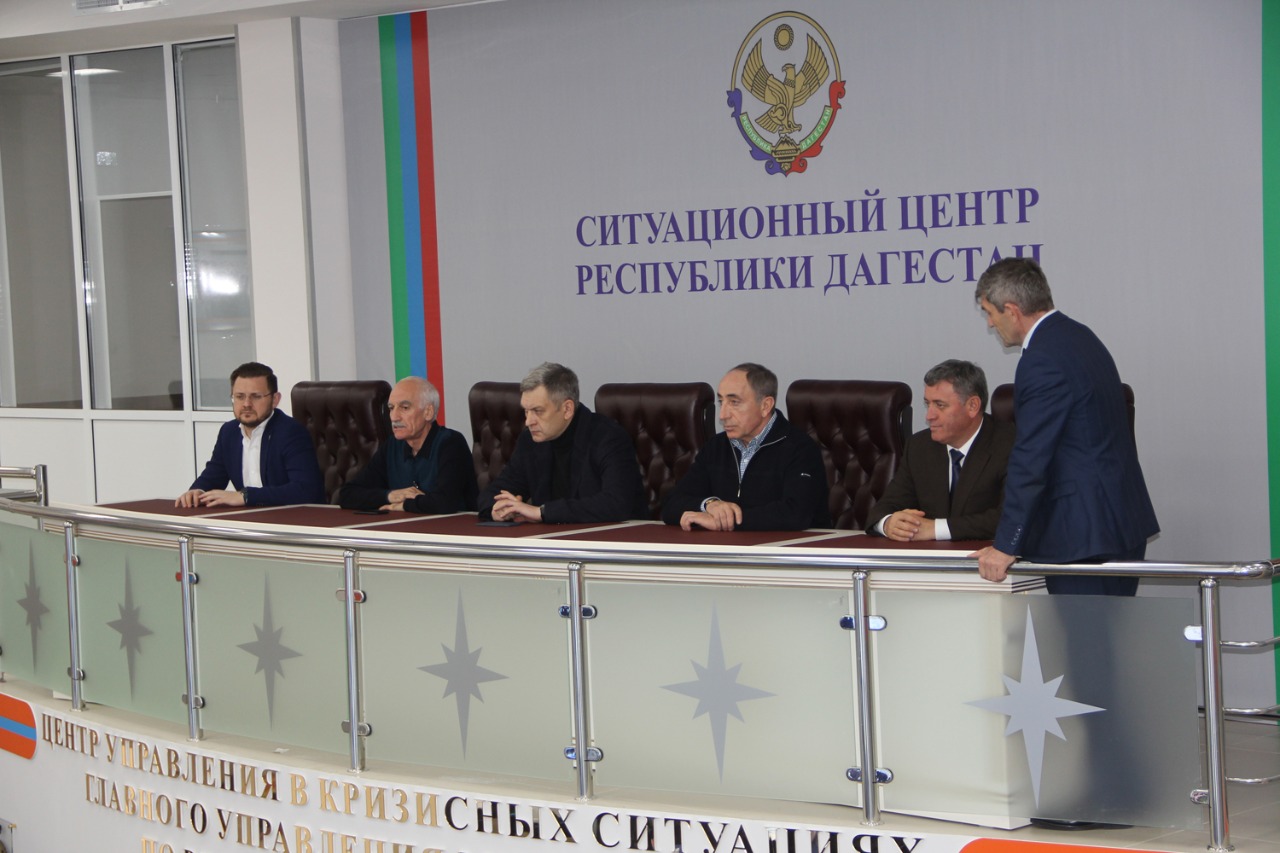 Руководство республики посетило Ситуационный центр РД