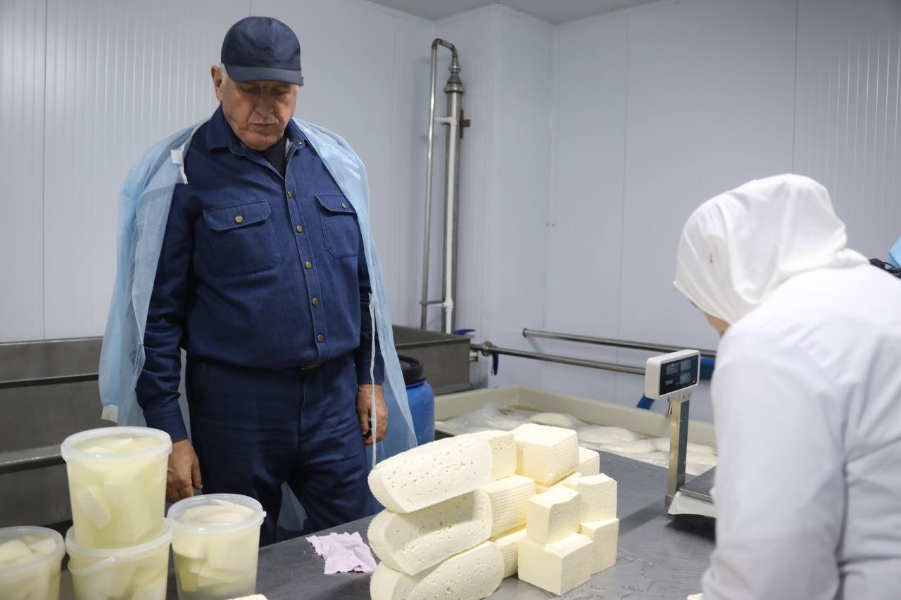 В новом цеху Кизляр-Урицкого мясокомбината производят молочные продукты высокого качества  